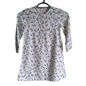 Petite Plume - Evergreen Forest Beatrice Nightgown Lightweight Flannel Size 4